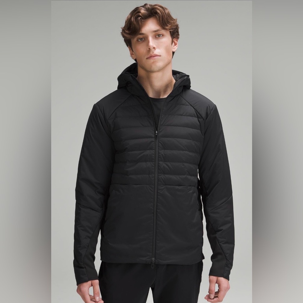 Lululemon Black Down For It All Hoodie/ Down Jacket Mens Size XL